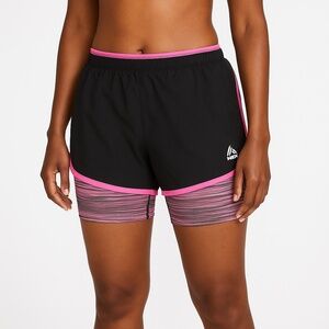 RBX Black and Pink Women's Athletic Shorts